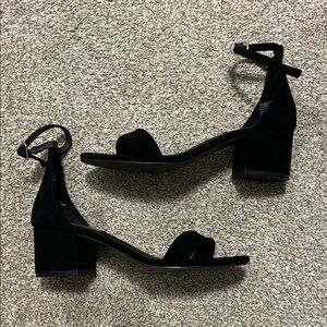 Steve Madden Black Block Heel Sandals
